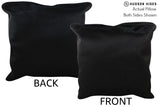 Solid Black 20"x20" Brazilian Cowhide Pillow #76483 by Hudson Hides