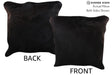 Solid Black 20"x20" Brazilian Cowhide Pillow #76494 by Hudson Hides