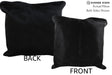 Solid Black 20"x20" Brazilian Cowhide Pillow #76507 by Hudson Hides