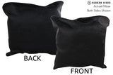 Solid Black 20"x20" Brazilian Cowhide Pillow #76514 by Hudson Hides