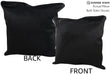 Solid Black 20"x20" Brazilian Cowhide Pillow #76520 by Hudson Hides