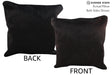 Solid Black 20"x20" Brazilian Cowhide Pillow #76523 by Hudson Hides