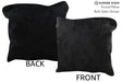 Solid Black 20"x20" Brazilian Cowhide Pillow #76536 by Hudson Hides