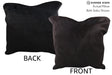 Solid Black 20"x20" Brazilian Cowhide Pillow #76566 by Hudson Hides