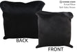 Solid Black 20"x20" Brazilian Cowhide Pillow #76573 by Hudson Hides