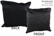 Solid Black 20"x20" Brazilian Cowhide Pillow #76587 by Hudson Hides