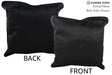 Solid Black 20"x20" Brazilian Cowhide Pillow #76592 by Hudson Hides