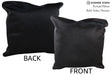 Solid Black 20"x20" Brazilian Cowhide Pillow #76597 by Hudson Hides