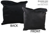 Solid Black 20"x20" Brazilian Cowhide Pillow #76597 by Hudson Hides