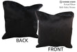 Solid Black 20"x20" Brazilian Cowhide Pillow #76616 by Hudson Hides