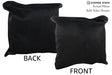 Solid Black 20"x20" Brazilian Cowhide Pillow #76665 by Hudson Hides