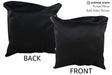 Solid Black 20"x20" Brazilian Cowhide Pillow #76668 by Hudson Hides