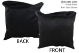 Solid Black 20"x20" Brazilian Cowhide Pillow #76668 by Hudson Hides