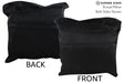 Solid Black 20"x20" Brazilian Cowhide Pillow #76752 by Hudson Hides