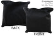 Solid Black 20"x20" Brazilian Cowhide Pillow #76770 by Hudson Hides