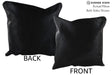 Solid Black 20"x20" Brazilian Cowhide Pillow #76774 by Hudson Hides