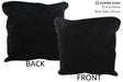 Solid Black 20"x20" Brazilian Cowhide Pillow #76857 by Hudson Hides
