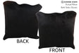 Solid Black 20"x20" Brazilian Cowhide Pillow #76860 by Hudson Hides