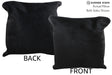 Solid Black 20"x20" Brazilian Cowhide Pillow #76868 by Hudson Hides