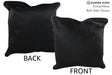 Solid Black 20"x20" Brazilian Cowhide Pillow #76871 by Hudson Hides