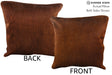 Solid Brown 20"x20" Brazilian Cowhide Pillow #76914 by Hudson Hides