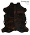 Dark Brindle X-Large European Cowhide Rug 7'4