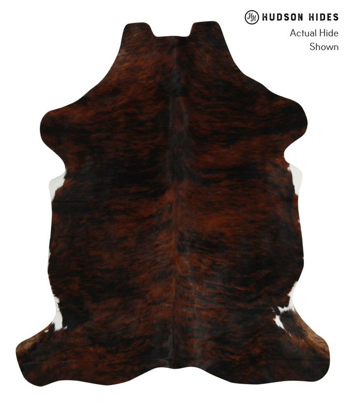 Dark Brindle X-Large European Cowhide Rug 7'3"H x 6'3"W #76976 by Hudson Hides