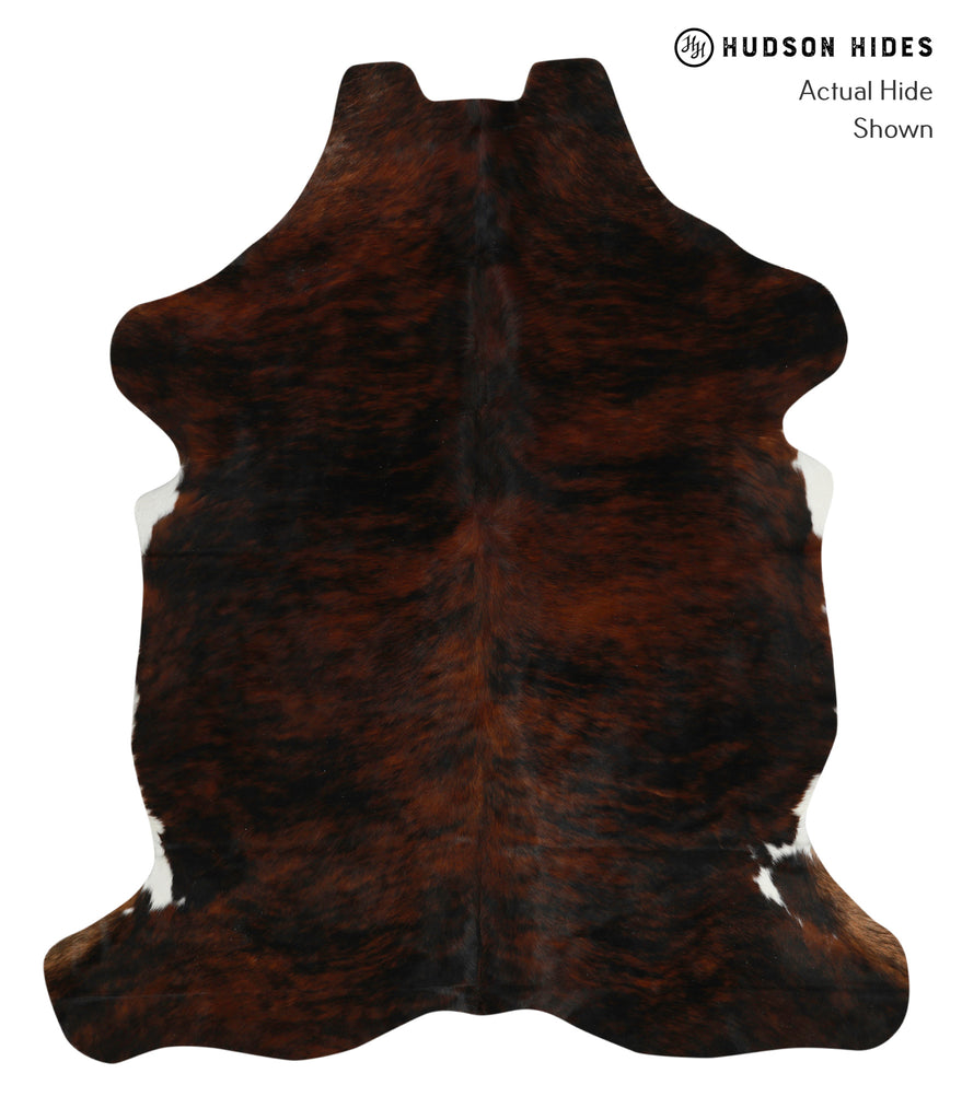 Dark Brindle X-Large European Cowhide Rug 7'3"H x 6'3"W #76976 by Hudson Hides