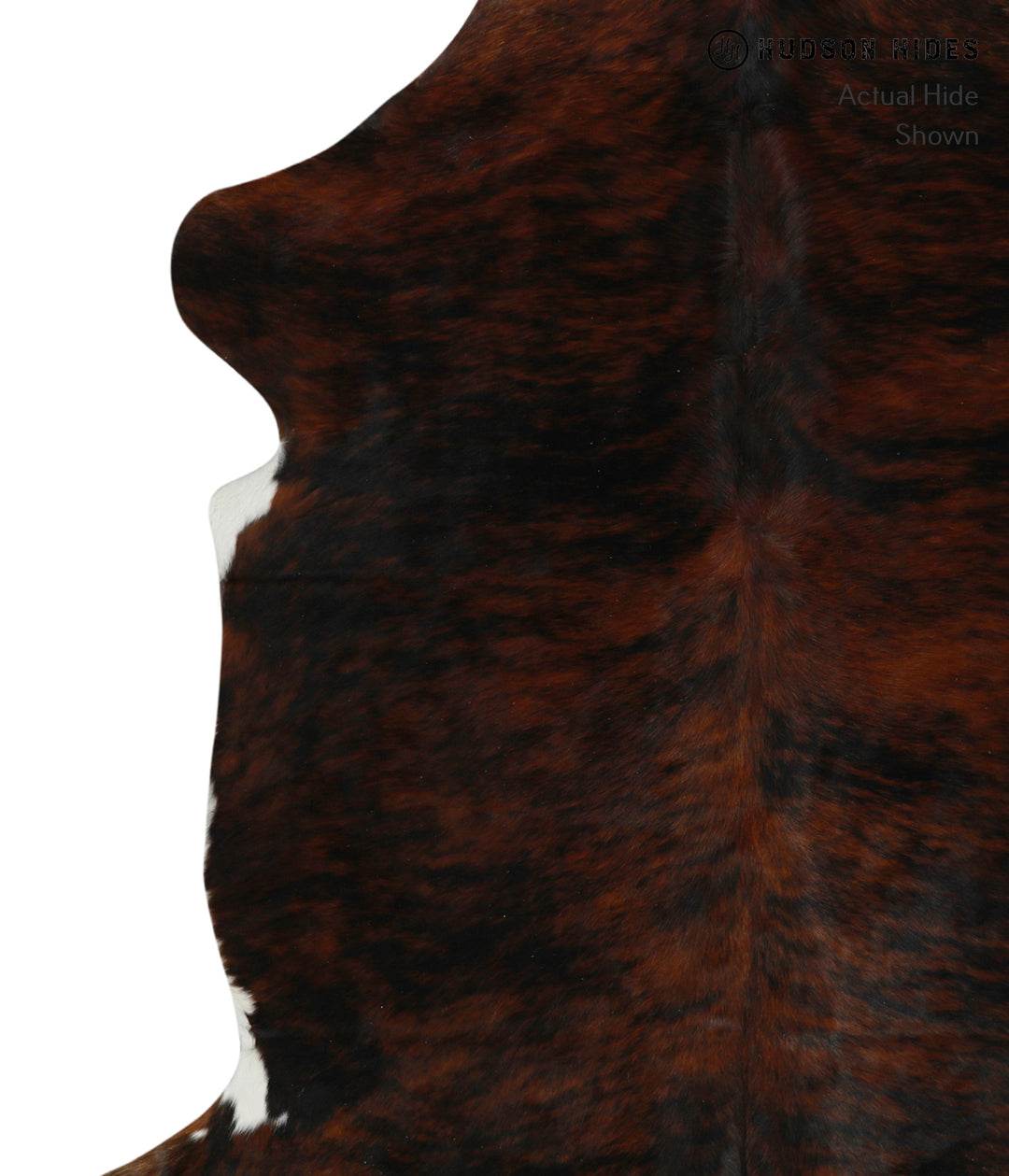 Dark Brindle X-Large European Cowhide Rug 7'3"H x 6'3"W #76976 by Huds