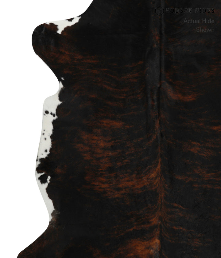 Dark Brindle X-Large European Cowhide Rug 7'5"H x 6'6"W #77058 by Hudson Hides