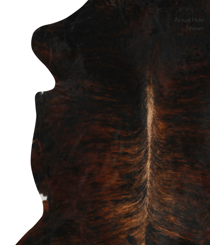 Dark Brindle X-Large European Cowhide Rug 7'6"H x 6'6"W #77125 by Hudson Hides