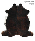 Dark Brindle X-Large European Cowhide Rug 6'7"H x 6'3"W #77664 by Hudson Hides
