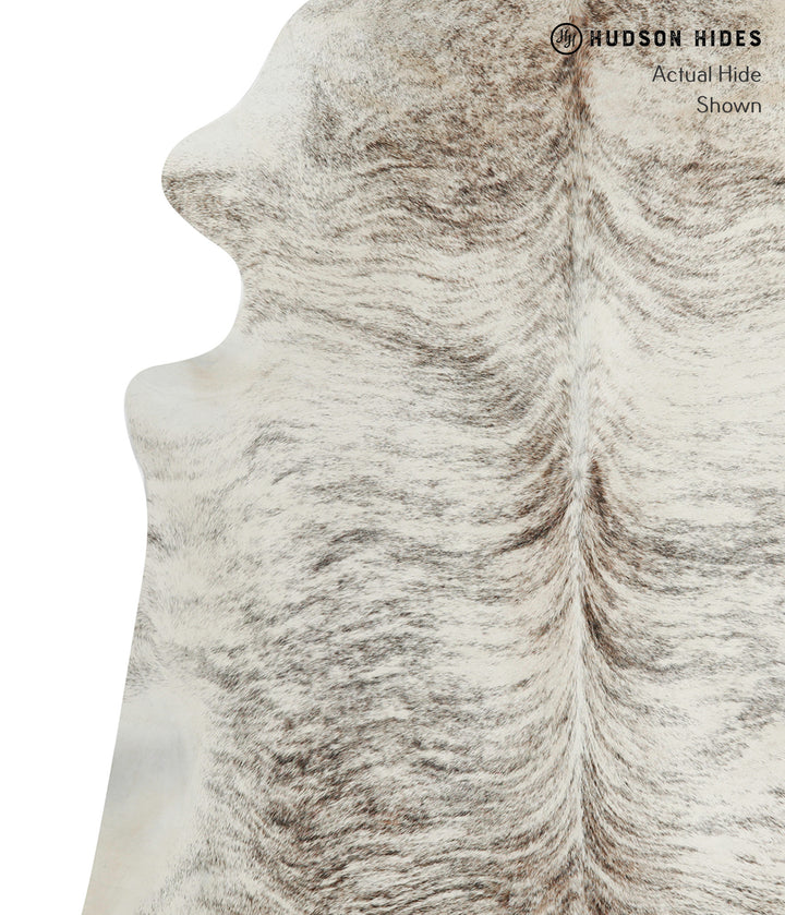 Grey Brindle X-Large Brazilian Cowhide Rug 7'4"H x 6'5"W #79558 by Hudson Hides
