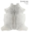 Medium Grey X-Large European Cowhide Rug 6'7