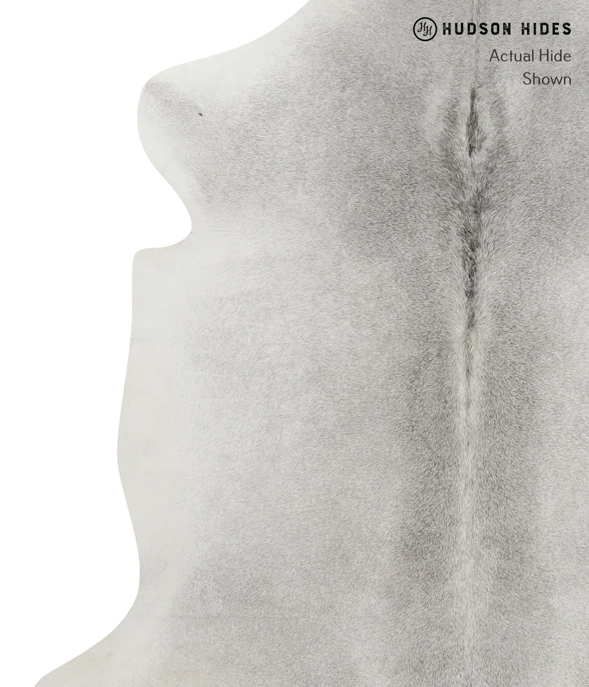 Medium Grey X-Large European Cowhide Rug 6'7"H x 6'4"W #79884 by Hudson Hides