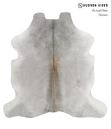 Medium Grey X-Large European Cowhide Rug 7'1"H x 6'11"W #80088 by Hudson Hides