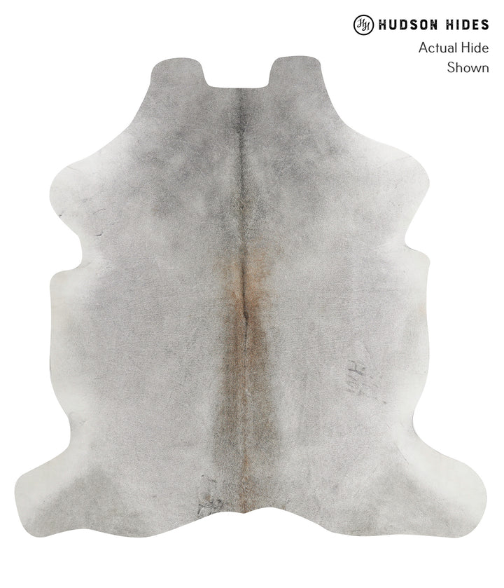Medium Grey X-Large European Cowhide Rug 7'1"H x 6'11"W #80088 by Hudson Hides