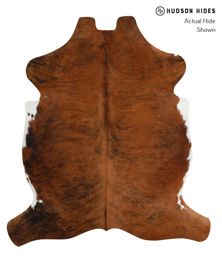 Medium Brindle X-Large European Cowhide Rug 7'1"H x 6'3"W #80231 by Hudson Hides