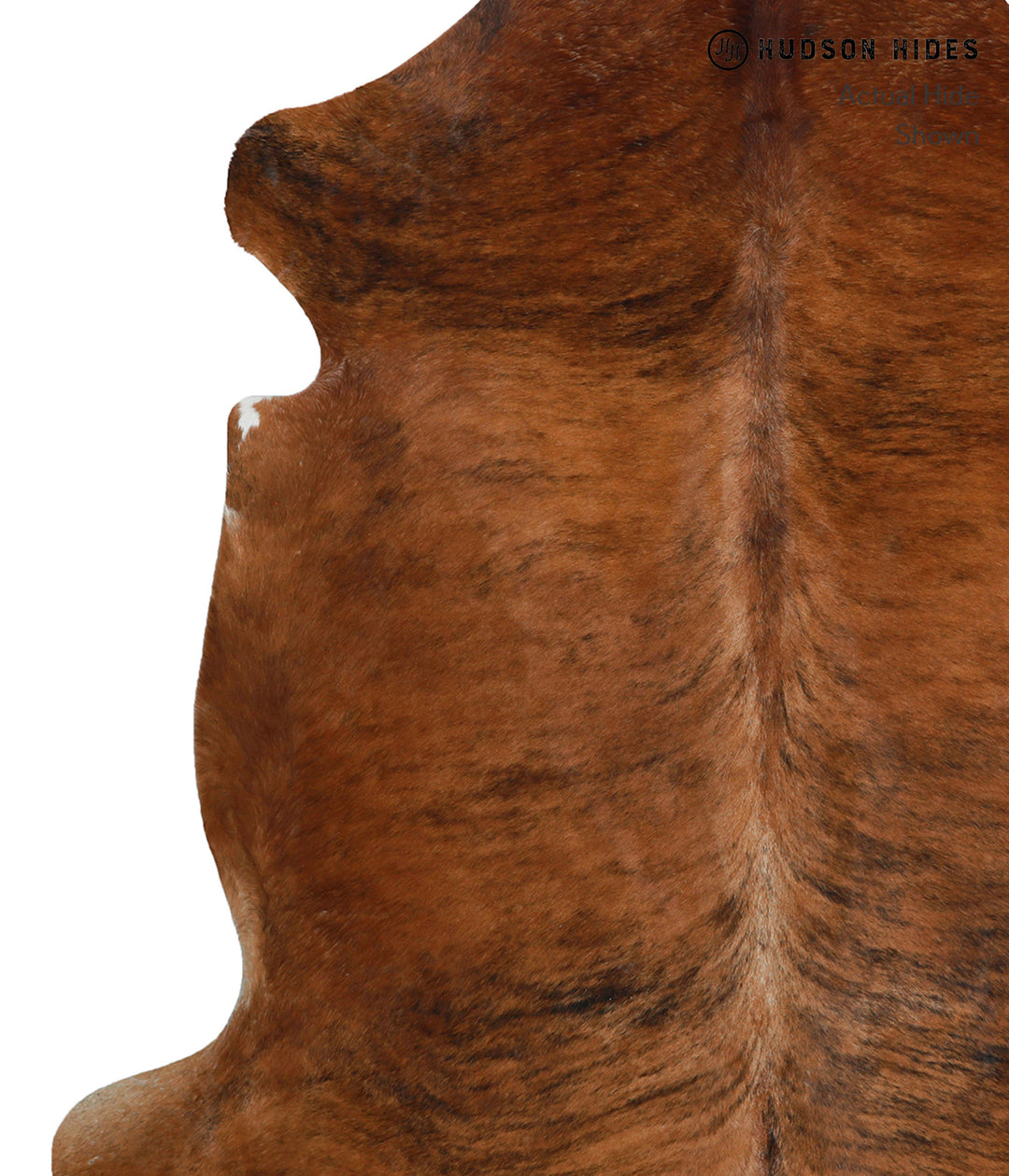 Medium Brindle X-Large European Cowhide Rug 7'0"H x 6'10"W #80232 by H