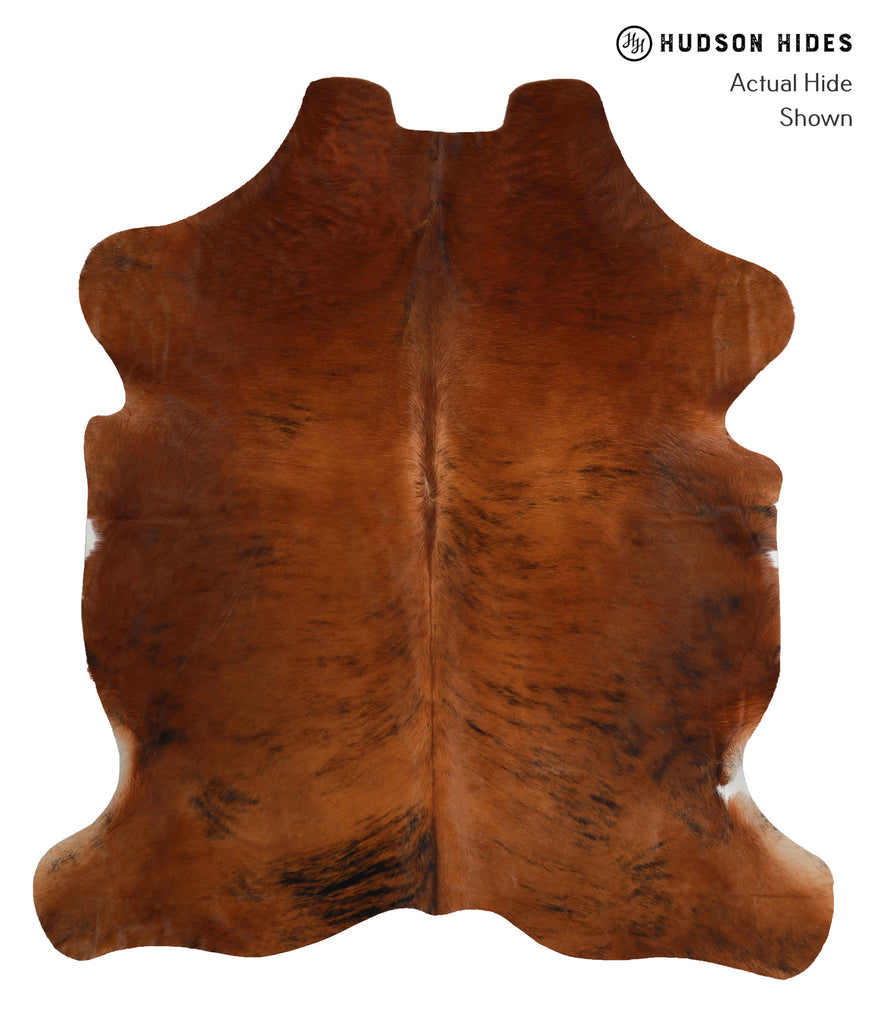 Medium Brindle X-Large European Cowhide Rug 7'3"H x 6'5"W #80753 by Hudson Hides