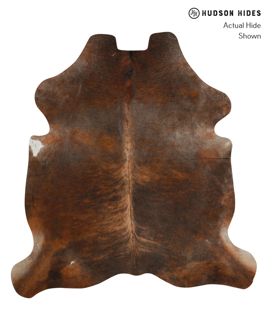 Dark Brindle X-Large European Cowhide Rug 6'8"H x 6'3"W #80930 by Hudson Hides