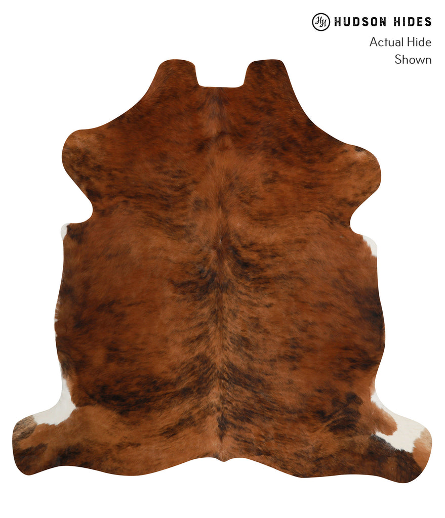 Medium Brindle X-Large European Cowhide Rug 7'0"H x 6'11"W #80950 by Hudson Hides