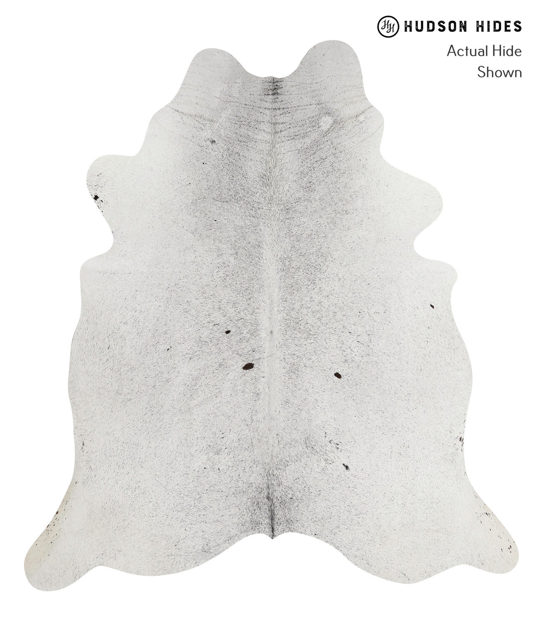 Salt and Pepper Black X-Large Brazilian Cowhide Rug 7'2"H x 6'5"W #811