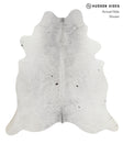 Salt and Pepper Black X-Large Brazilian Cowhide Rug 7'2"H x 6'5"W #81183 by Hudson Hides
