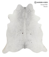 Salt and Pepper Black X-Large Brazilian Cowhide Rug 7'2"H x 6'5"W #81183 by Hudson Hides