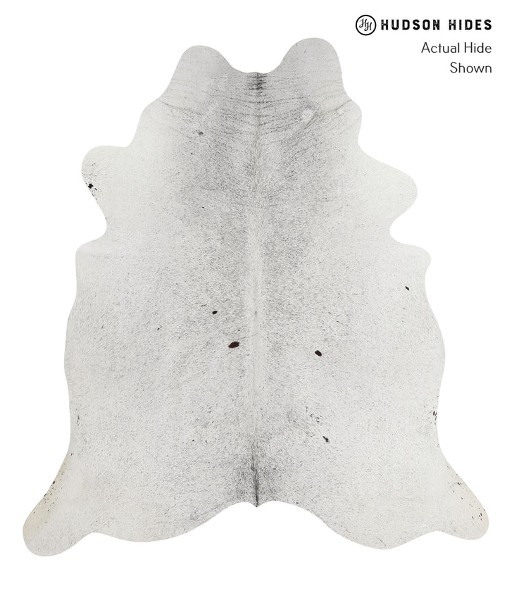 Salt and Pepper Black X-Large Brazilian Cowhide Rug 7'2"H x 6'5"W #81183 by Hudson Hides