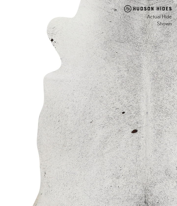Salt and Pepper Black X-Large Brazilian Cowhide Rug 7'2"H x 6'5"W #81183 by Hudson Hides
