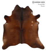 Chocolate X-Large Brazilian Cowhide Rug 7'2"H x 6'8"W #81186 by Hudson Hides