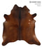 Chocolate X-Large Brazilian Cowhide Rug 7'2