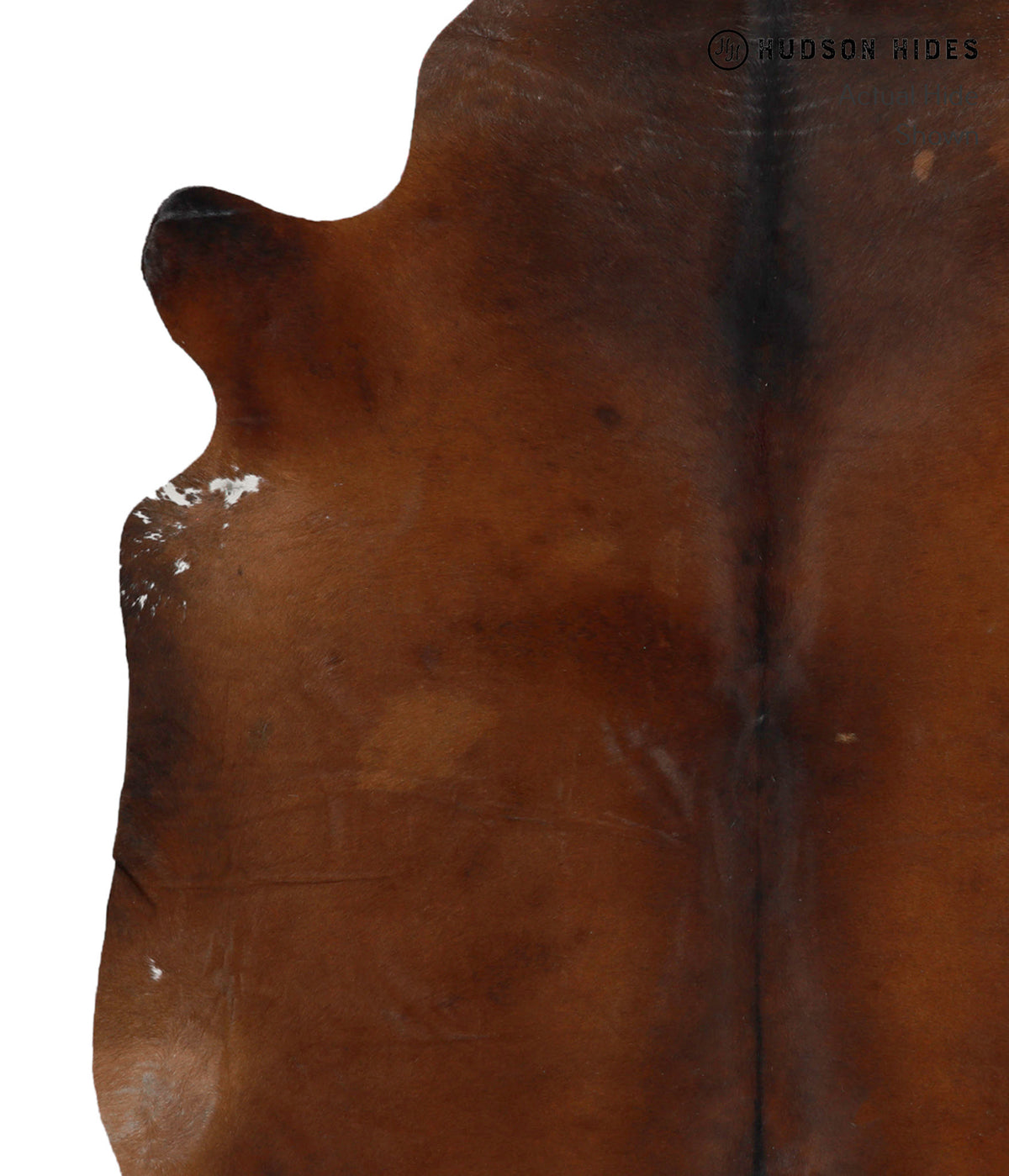 Chocolate X-Large Brazilian Cowhide Rug 7'2"H x 6'8"W #81186 by Hudson Hides